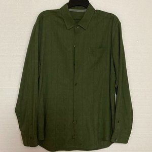 Tommy Bahama Beautiful Green Button Down Long Sleeve Size Large